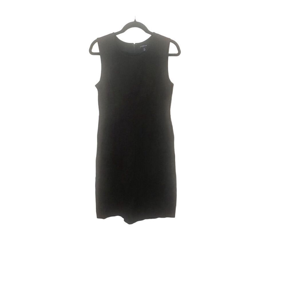 Lands' End Women's Sleeveless Black Sheath Dress Size 10 Formal Workwear